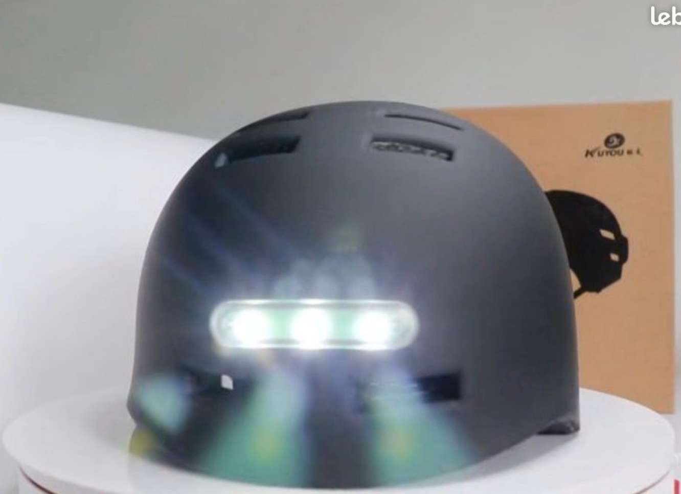 Casque urbain, feux LED intégrés